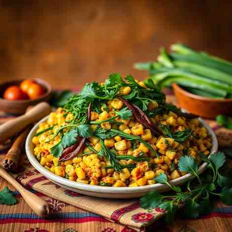 African Food Recipes - Likhobe La Moroho (Maize & Greens)