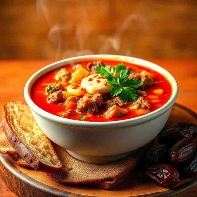 Algerian Chorba Frik Spicy Broth Soup Recipe