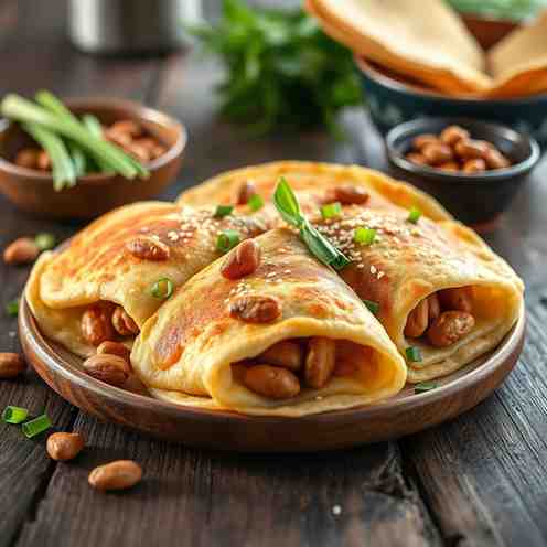 Apam Balik Recipe - Fluffy Malaysian Stuffed Pancakes with Roasted Peanuts