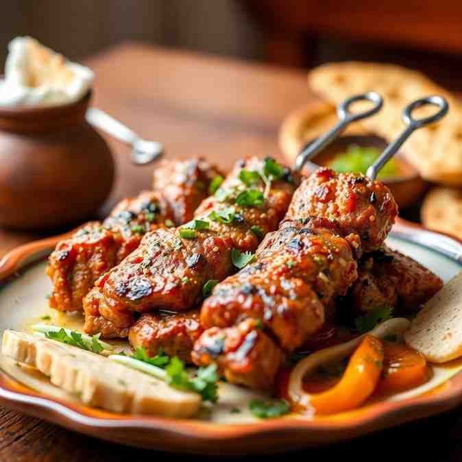 Azerbaijani Kebabs Master Juicy Chicken Skewers & Lamb Kebab Tips