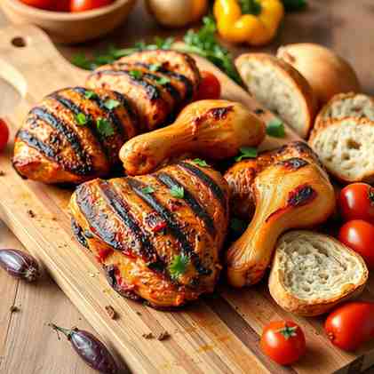 Ivorian Poulet Braisé - BBQ Grilled Chicken Recipe