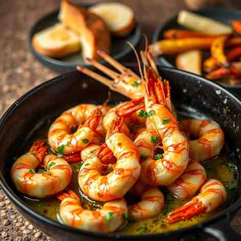 BC's Spot Prawns - Garlic Butter Skillet Recipe