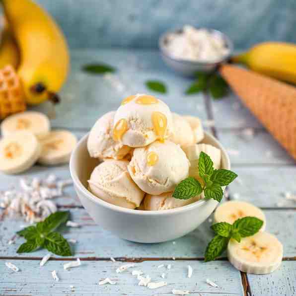 Homemade Banana Ice Cream - Tropical No-Churn