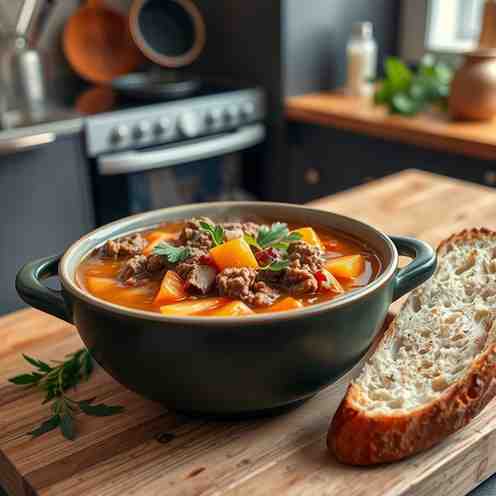 Ground Beef Soup - Easy Weeknight Recipe Make It Tonight