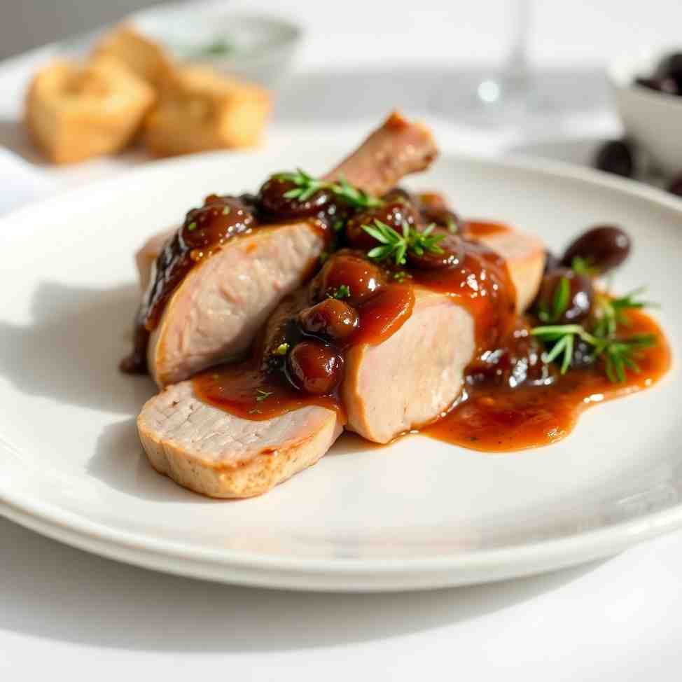 Belgian Rabbit in Prune Sauce (Lapin aux Pruneaux) Recipe