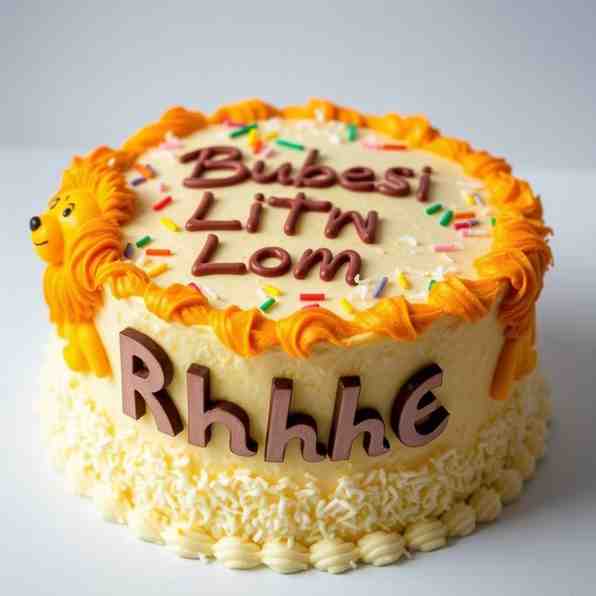 Bhubesi Lion Coconut Cake - Your 1st Birthday Treat