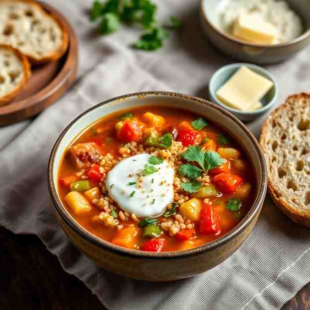 Bolivian Quinoa Soup Recipe for Quinoa with Vegetables