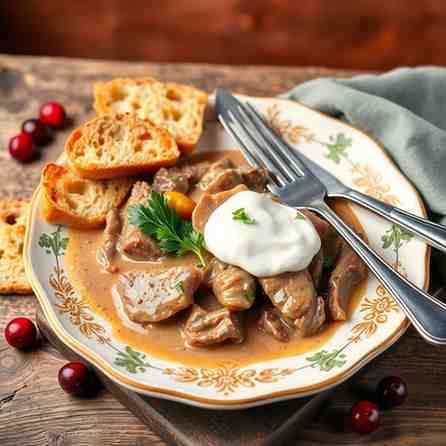 Czech Svíčková - Braised Beef & Creamy Sauce Recipe