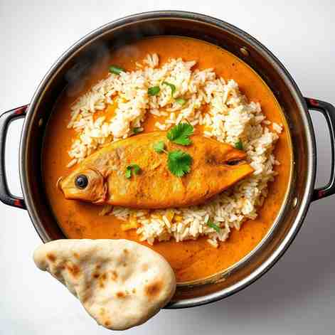 Burmese Fish Rice & Curry - Easy One-Pot