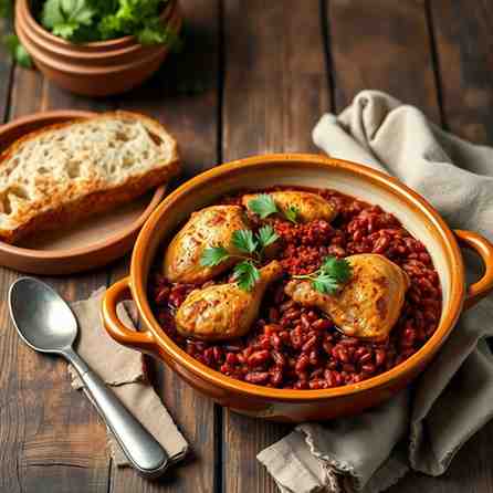 Cabidela Recipe - Portuguese Chicken & Blood Rice Dish