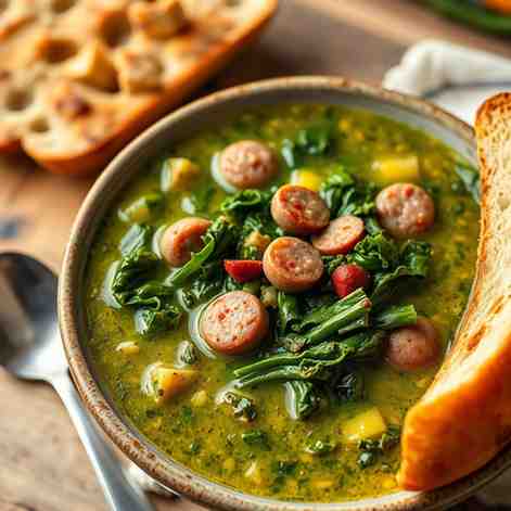 Caldo Verde - Sausage & Kale Soup Recipe