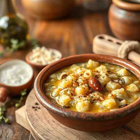 Canarian Gofio Escaldón - Delicious Hispanic Food Recipe