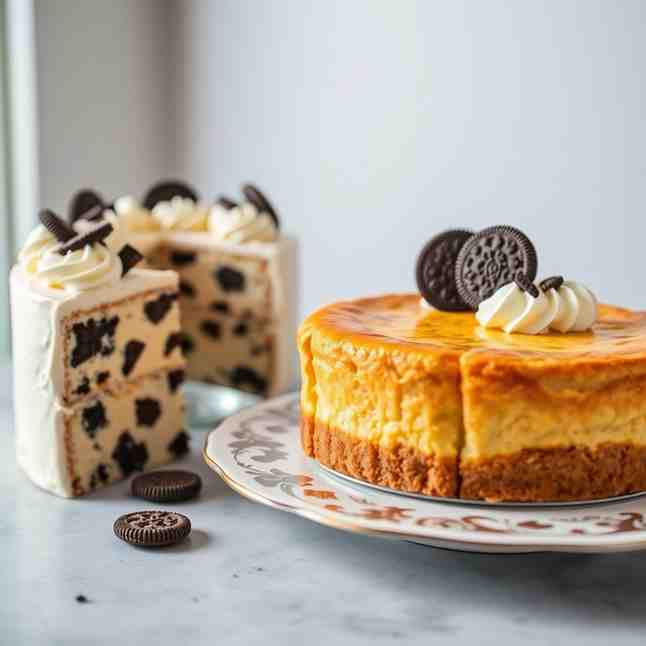 Canarian Tarta de Queso - Next Cookies & Cream Cheese Cake