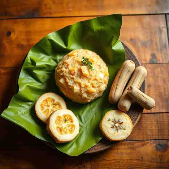 Central African Fufu - Cassava & Plantain Recipe