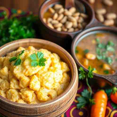 Central African Fufu Recipe - Perfect with Peanut Stew