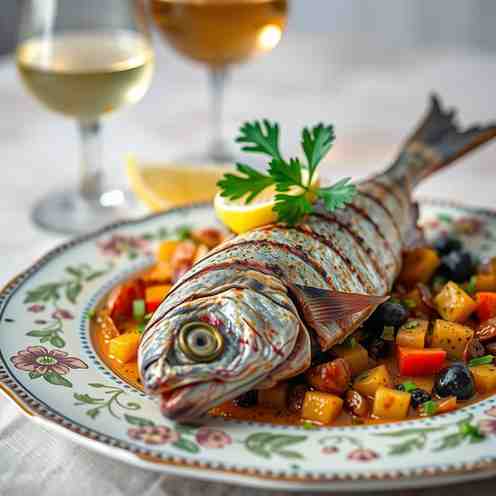 Central African Republic Grilled White Fish