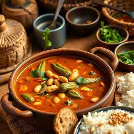 Daraba - Chadian One-Pot Peanut & Okra Stew Recipe