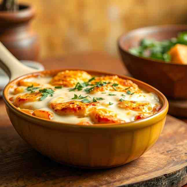 Chayote Gratin - Creamy Cheese Bake
