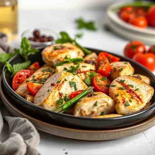 Quick & Healthy Mediterranean Chicken Bake Easy Dinner