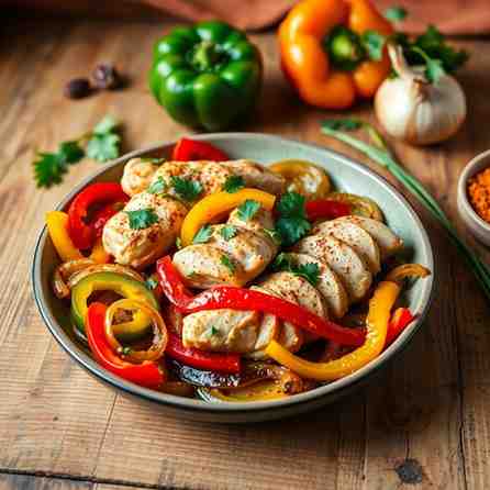 Pica Di Galinja - Chicken Bell Pepper and Onion Recipe