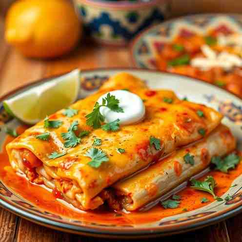 Easy Chicken Enchiladas - Traditional Recipe