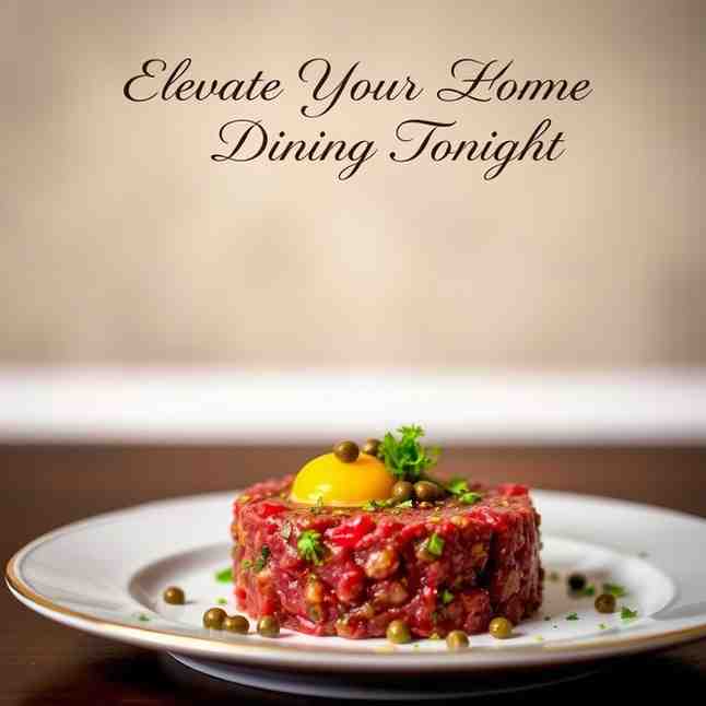 Classic Beef Tartar - Elevate Your Home Dining Tonight