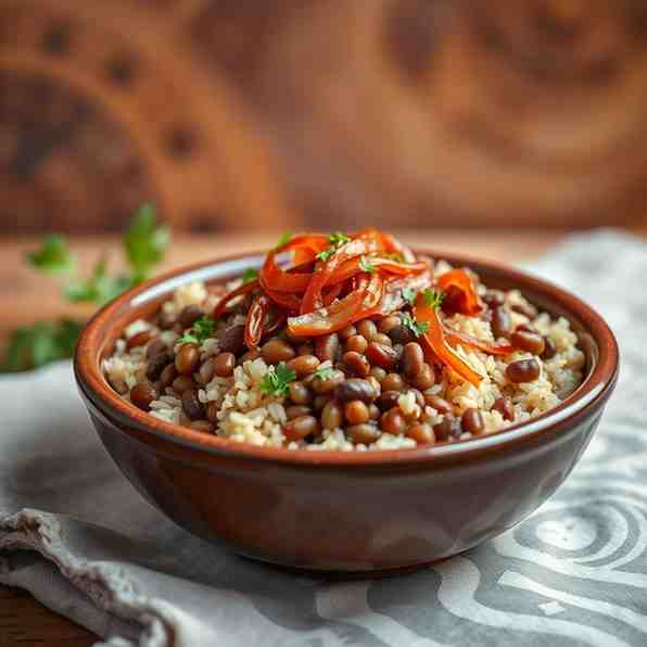 Classic Mujadara - Best Lentils & Rice Recipe (Vegan)