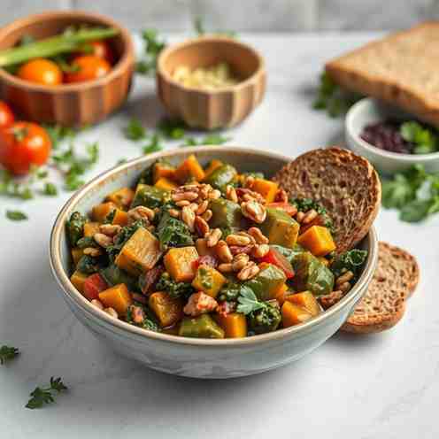 High-Protein Congolese Cassava Leaf Stew - Healthy Meal Prep Recipe