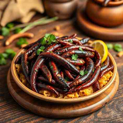 Cook Mopane Worms - South African Recipe