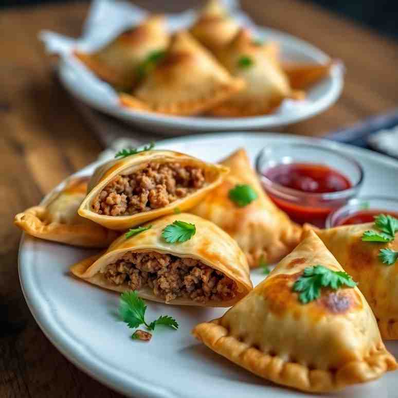 Crispy Afghan Sambosa Best Snacks with Ground Beef