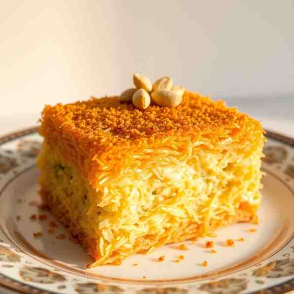 Crispy Egyptian Kanafeh - Kataifi Shredded Phyllo Dough