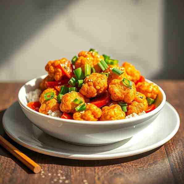 Crispy Gobi Manchurian - Easy Vegan Meal Prep Recipe