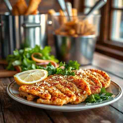 Crispy Veal Cotoletta - Use Deep Fryer for Delicious Results