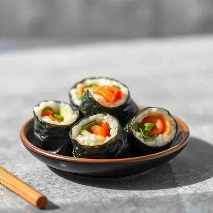 Kimbap - Easy Korean Sushi Hand Rolls for One