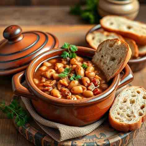 Macedonian Bean Stew Recipe - Gravče na Tavče