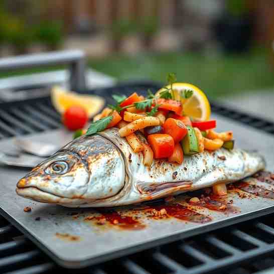 Grilled Fish - Easy Veggie-Stuffed Recipe for Grill