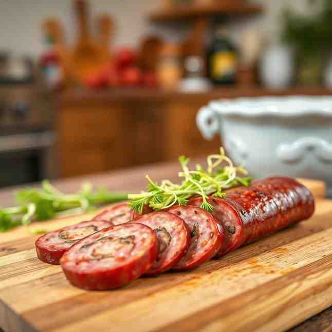 Longeole Sausage with Fennel at Home
