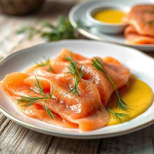 Homemade Gravlax - Cure Salmon with Dill & Mustard Sauce