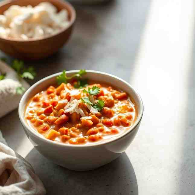 Creamy Coconut Red Lentil Curry - Easy Vegan Recipe