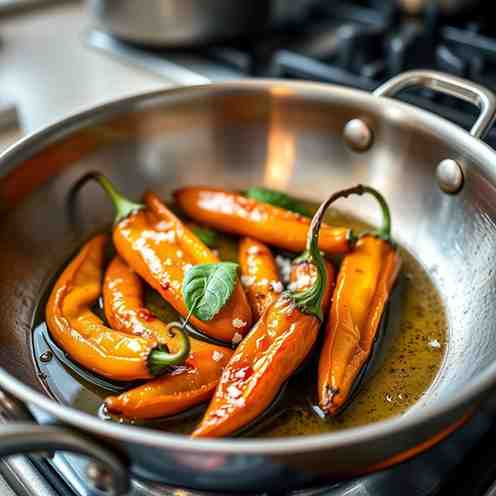Fry Padrón Peppers - High-Heat Olive Oil Recipe