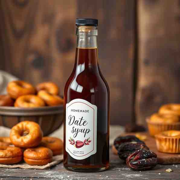 Homemade Date Syrup - Perfect for Small Donuts & More