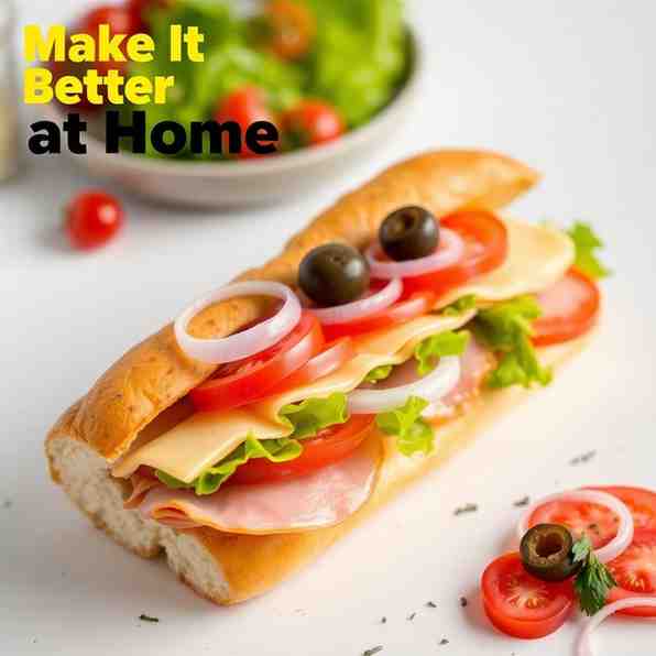 Subway-Style Ham and Cheese Sub - Make It Better at Home
