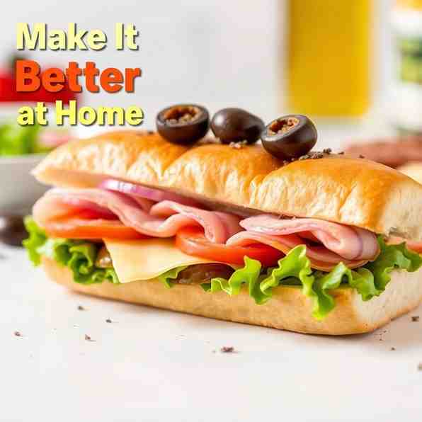 Subway-Style Ham and Cheese Sub - Make It Better at Home