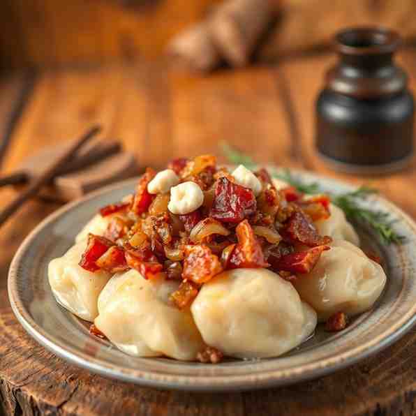 Bryndzové Halušky - Slovak Potato Dumplings