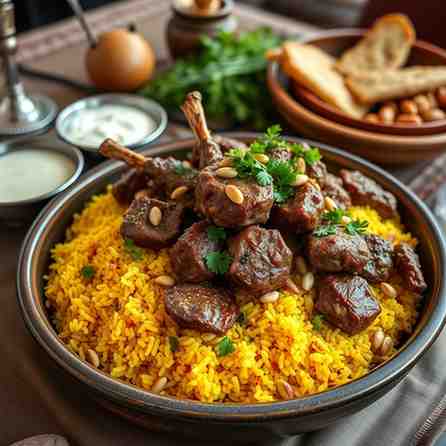Palestinian Mansaf - A Flavorful Lamb & Rice Tradition