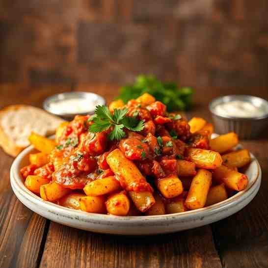 Patatas Bravas - Crispy Potatoes & Garlic Spicy Sauce Recipe