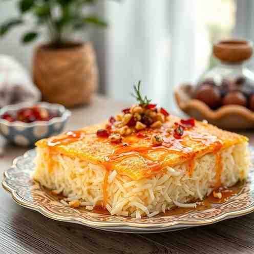 Knafeh Recipe - Easy Shredded Mozzarella Cheese Dessert
