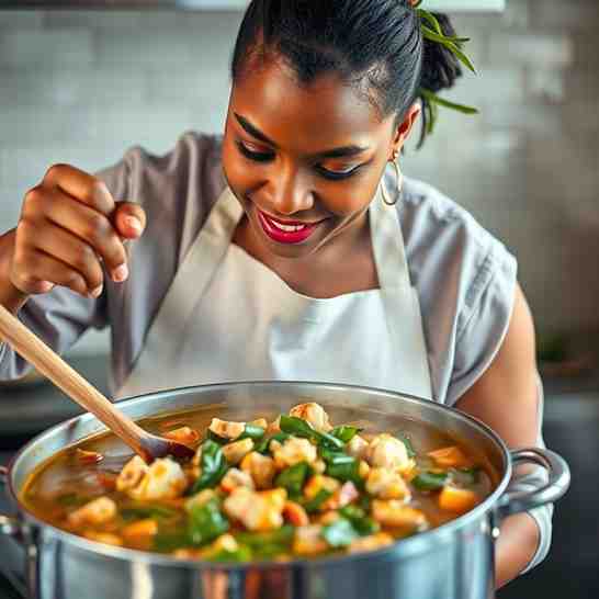 Cook with Crab Meat - Hearty Crab & Callaloo Soup Recipe