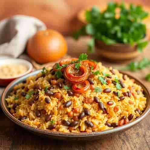Mujadara - Easy Gluten-Free Rice Pilaf Recipe