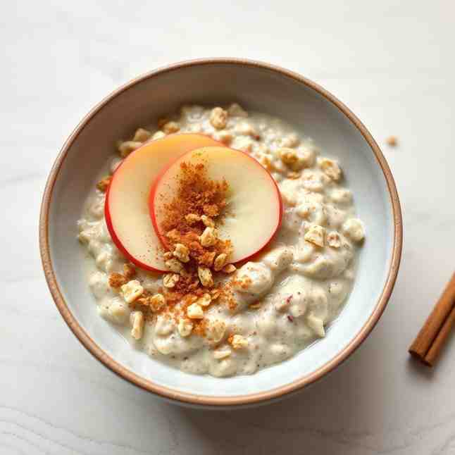 Healthy Muesli Overnight Oats - Easy Apple Cinnamon Recipe